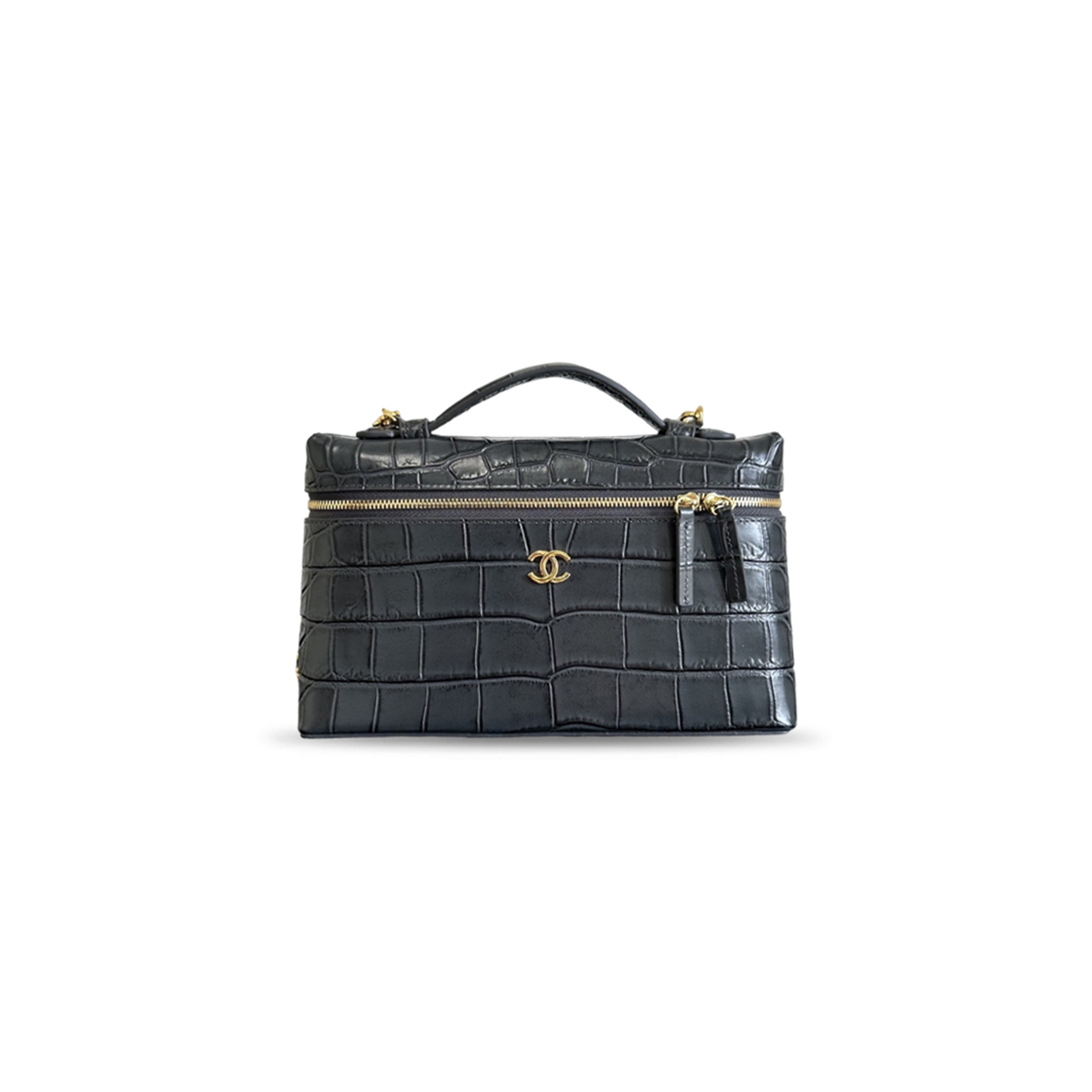 CHANEL VANITY WITH CHAIN (19.5*17*5cm)